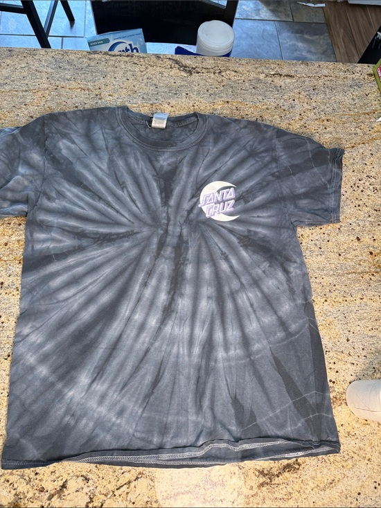 Santa Cruz Skateboards Tops - Santa Cruz Crewneck Tee - Charcoal Gray